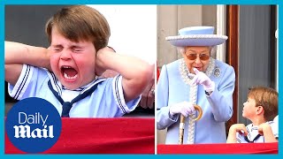 Funny Prince Louis moments from Trooping the Colour | Queen's Platinum Jubilee