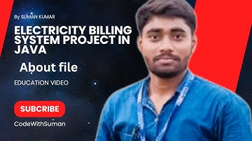 Electricity Billing System Project in Java ||  About