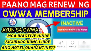 PAANO MAG RENEW NG OWWA MEMBERSHIP | BAKIT IMPORTANTE NA MAG RENEW MGA INACTIVE MEMBER NG OWWA screenshot 1