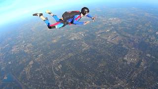 Skydiving - Practicing Leg turns and slides