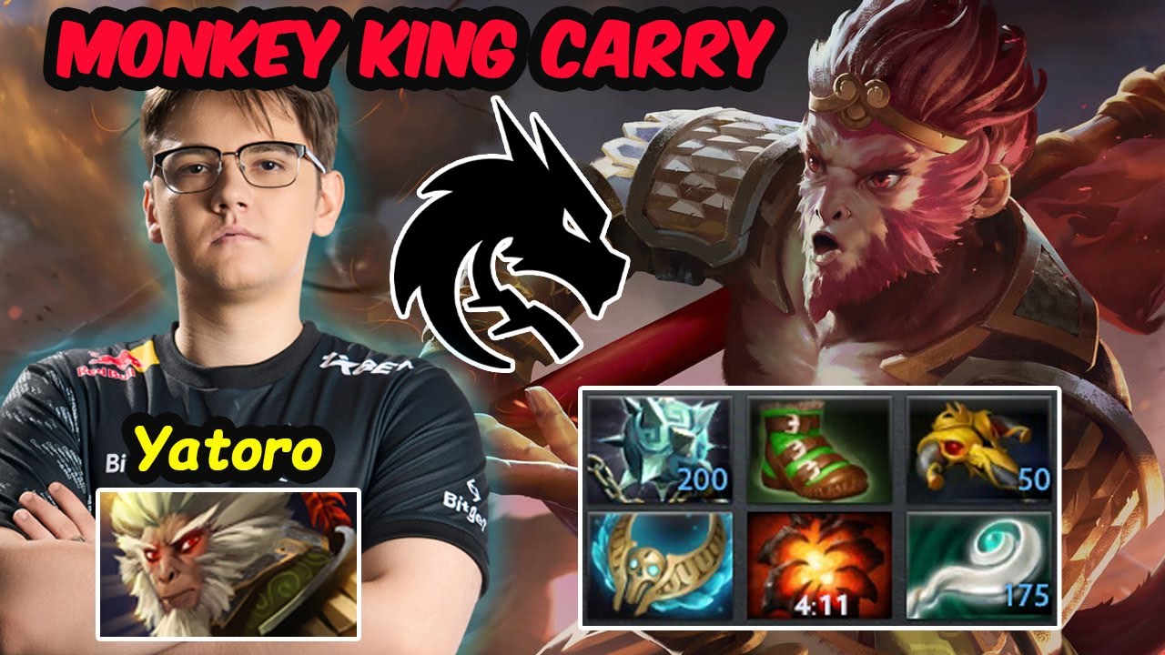 YATORO Monkey King Carry BROKEN BUILD Server EU Pub Dota 2