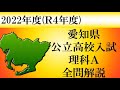 【高校入試2022】愛知県理科Ａ　全問解説