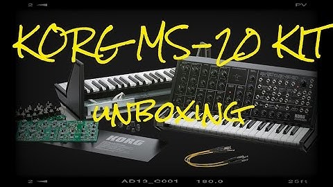 KORG MS-20 Kit unboxing timelapse