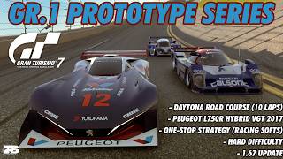 Gran Turismo 7 - Gr.1 Prototype Series (Daytona) | Peugeot L750R HYbrid VGT 2017 (1.67 Update)