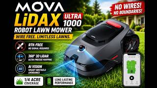 MOVA LiDAX Ultra 1000 Robot Lawn Mower tech breakdown