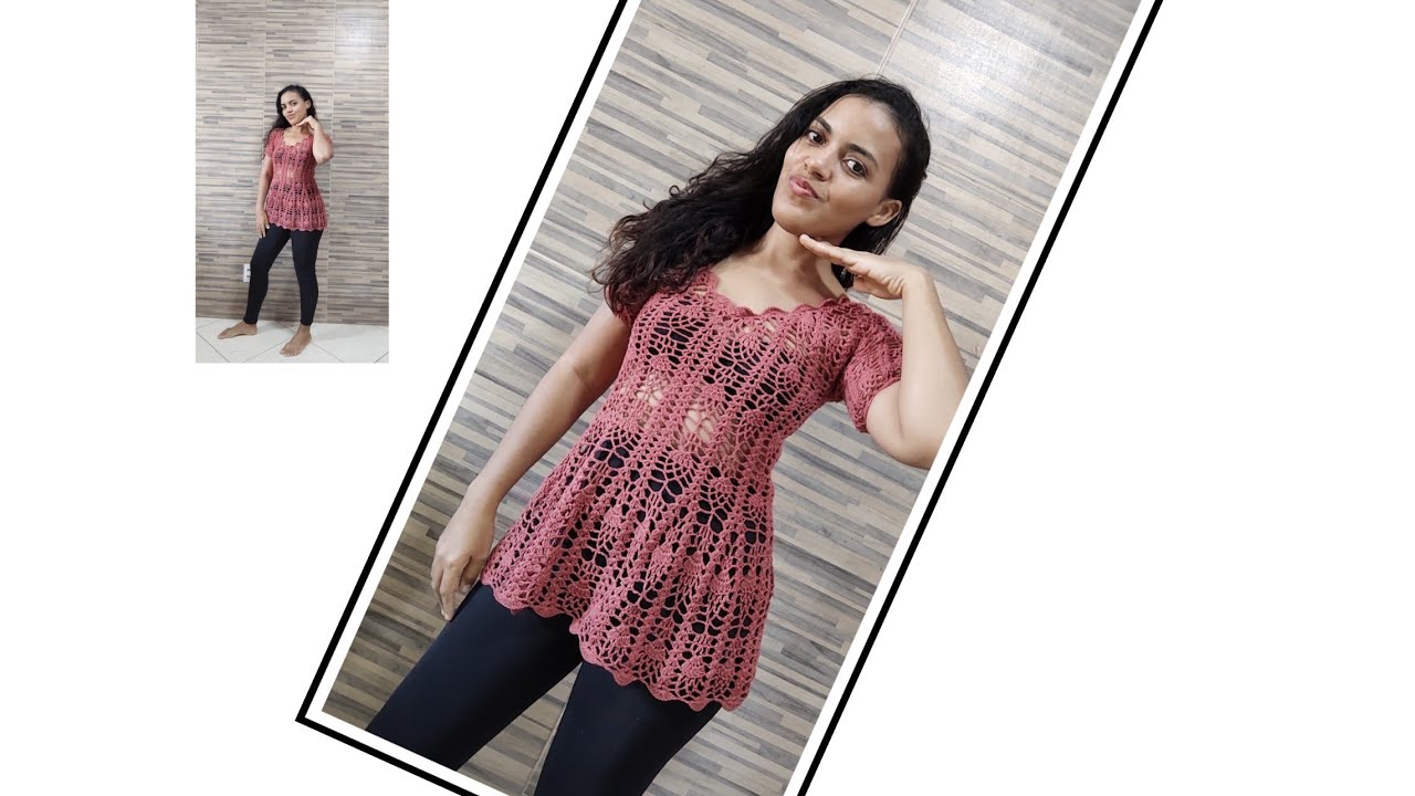 Blusa/ bata de crochê Parte 1
