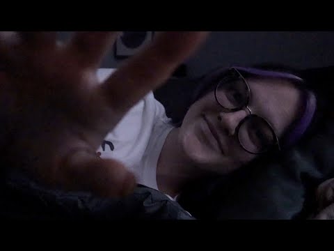 ASMR in Bed - x marks the spot, humming, face touching, head scratching, fan sounds
