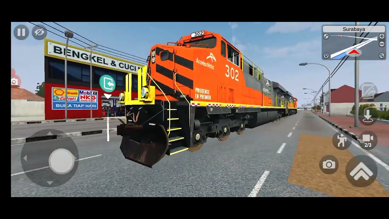 Download MOD BUSSID Lokomotif Kereta Api Arcelor Mittal || Bus Simulator Indonesia