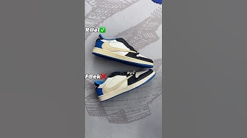 Real Vs Fake Travis Scott Fragment Jordan 1 Low #sneakerhead #sneakers #viral