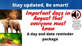 August Important International Days To Remember