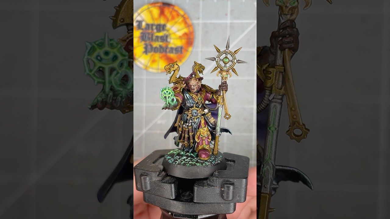 Warhammer 40K Chaos Sorcerer Painting 