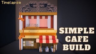 Simple Minecraft Shop Design [Creative Build Timelapse]