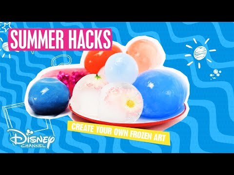 summer-hacks-|-diy-balloon-ice-art-tutorial-|-official-disney-channel-uk