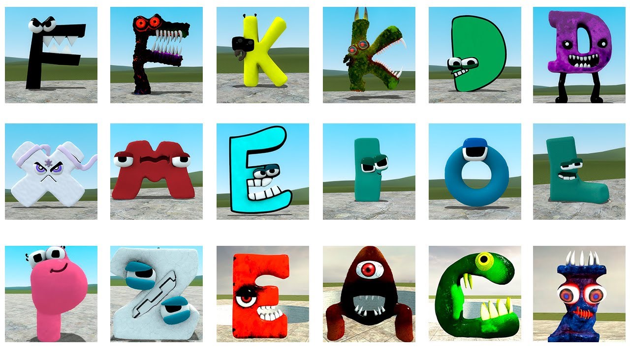 PLAYING FOR ALL THE LETTERS OF ALPHABET LORE IN GARRY'S MOD - YouTube