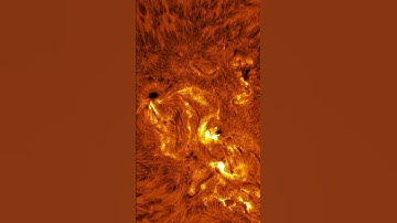 The magnetic field lines near sunspots tangle and cause solar flares 🔥 #Science #Space #Shorts