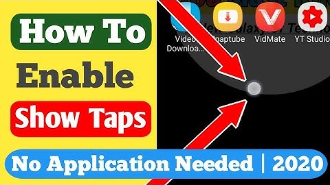 How To Get Touch Points On Screen - How To Enable Show Taps - YMK You Must Know
