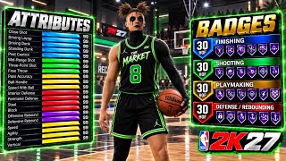 THE ULTIMATE *UPDATED* 5 OUT  6’11 CENTER BUILD in NBA 2K27! (93 DRIVING DUNK & BLOCK) 