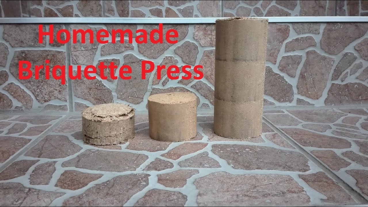 Homemade Briquette Press 2017 / Házi brikettgép YouTube