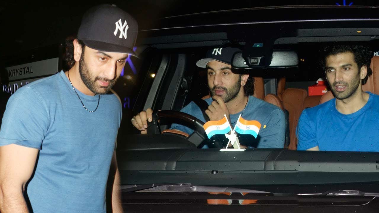 Ranbir Kapoor & Aditya Roy Kapur Spotted At Hakkasan Restaurant For Dinner