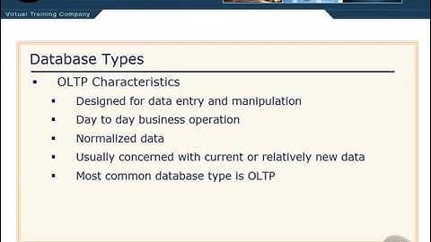 Implementing a Data Warehouse with SQL Server 4  Database Types   YouTube