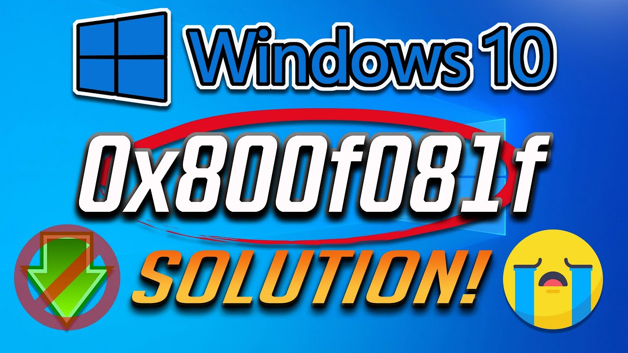 How To Fix 0x800f081f Windows 10 Update Error 21h1 2021 Youtube