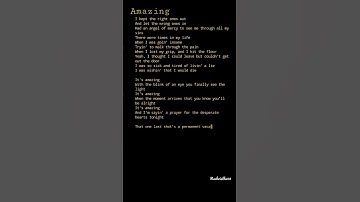 Thumbnail of "Amazing" Aerosmith (Lyrics)