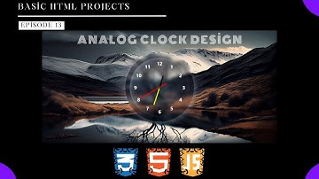 How to Create Analog Clock Design !?
