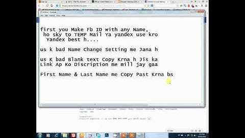 How To make Invisible (Without Name) FB ID Witout Any VPN or PROXY