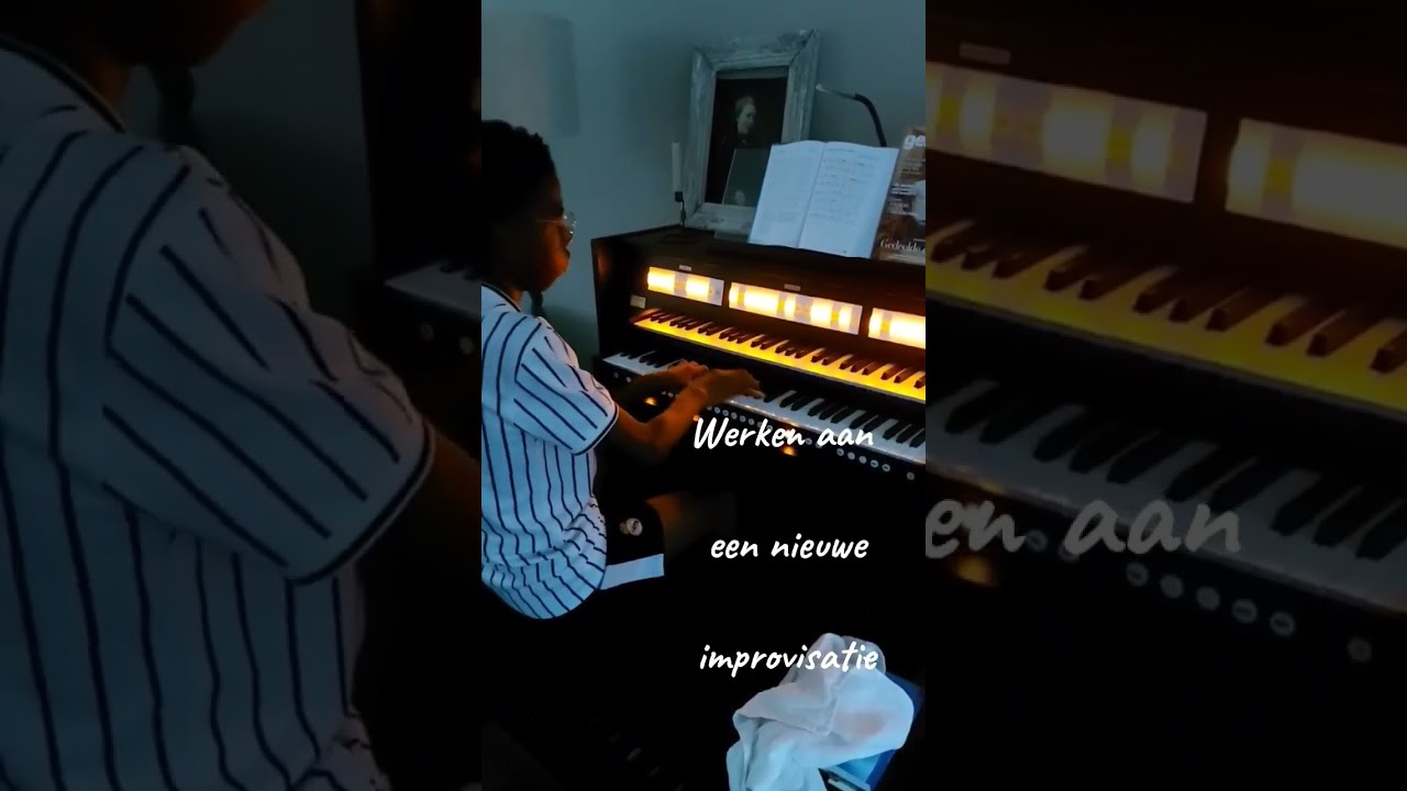 Improviseren op het orgel.