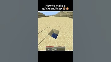 How to make a quicksand trap 😭😂 #minecraft #minecraftshorts #minecraftmemes #shorts