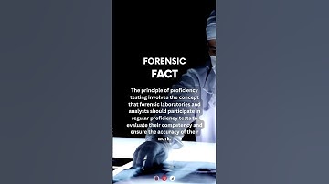 Principle of proficiency | #forensics #forensicscience #crimesceneinvestigation #law
