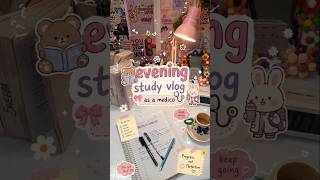 ⏰ Evening study vlog 📚 #aesthetic #asmr #trending #study #medicalstudent #studywithme #yt #ytshorts