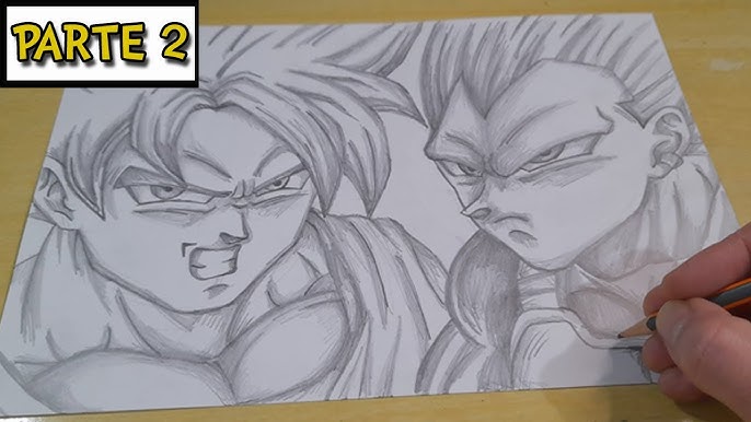 como desenhar o goku ssj2, facil facil 