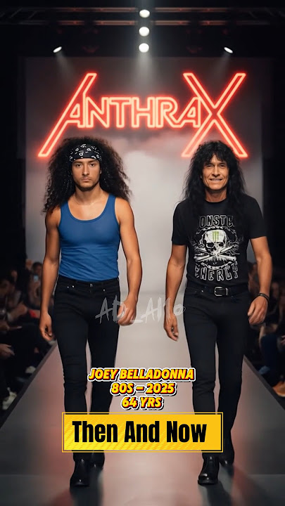 Anthrax Then & Now 🔥 Legends of Thrash Metal Walk the Runway | 1980s vs 2025 Nostalgia Tribute#music