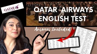 Qatar Airways Cabin Crew English Test paper examples | How to clear Assessment Day English Test Tips