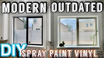 HOW TO SPRAY PAINT VINYL WINDOWS | FROM OUTDATED TO MODERN, BEST TIPS TO PAINT WITH SPRAY PAINT
