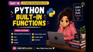 Python Built-in Functions in Python | Python Tutorial for Beginners 2026 | Day 14