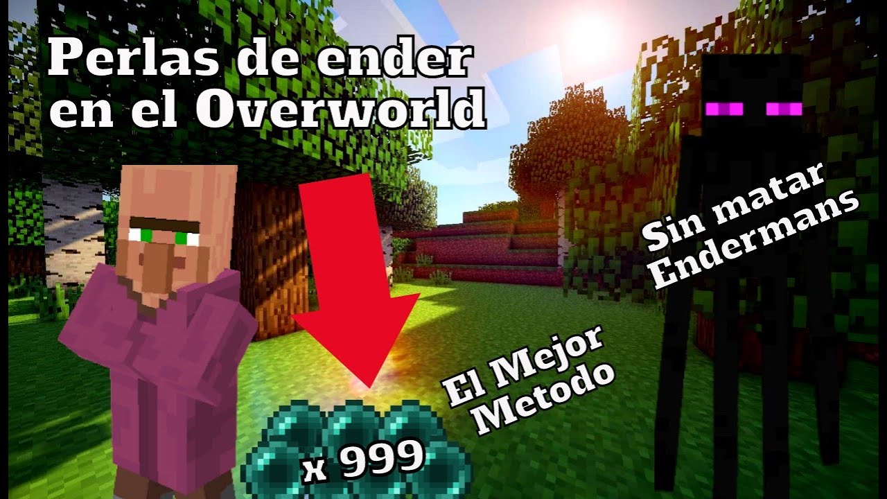 🚨 Como conseguir MILES de perlas de ender en el Overworld / SIN MATAR