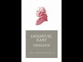 Emmanuel Kant. Pedagogía.