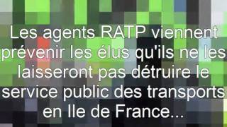 Rassemblement des agents RATP devant le STIF 07122011.wmv