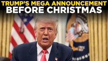 Donald Trump Speech LIVE: Trump’s Sudden Announcement Before Christmas 2025 | US News LIVE