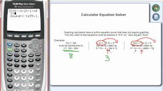 Calculator Equation Solver