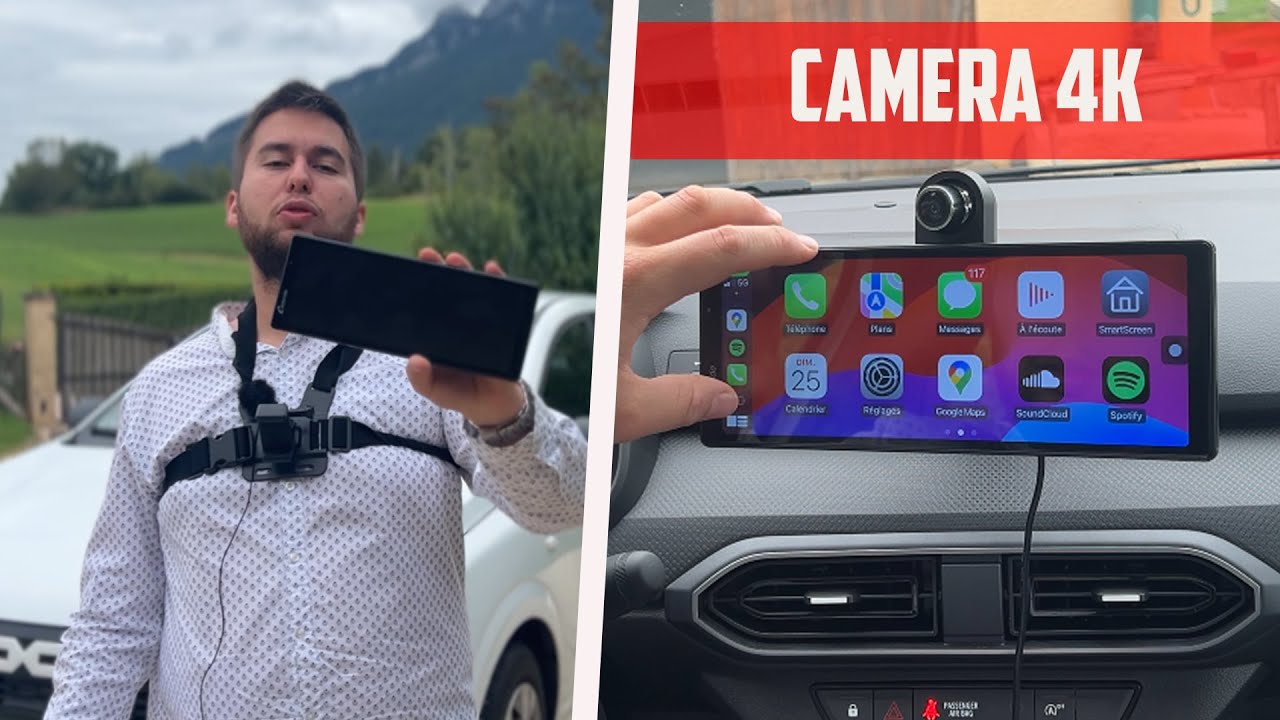 4G+64G] Autoradio Carplay Sans Fil A-pple Et Android Auto, 2-DIN, écran Tactile HD 10'', Navigation GPS, Bluetooth, Mirror Link, SWC, EQ, FM, RDS, Caméra De Ecul Et Microphone