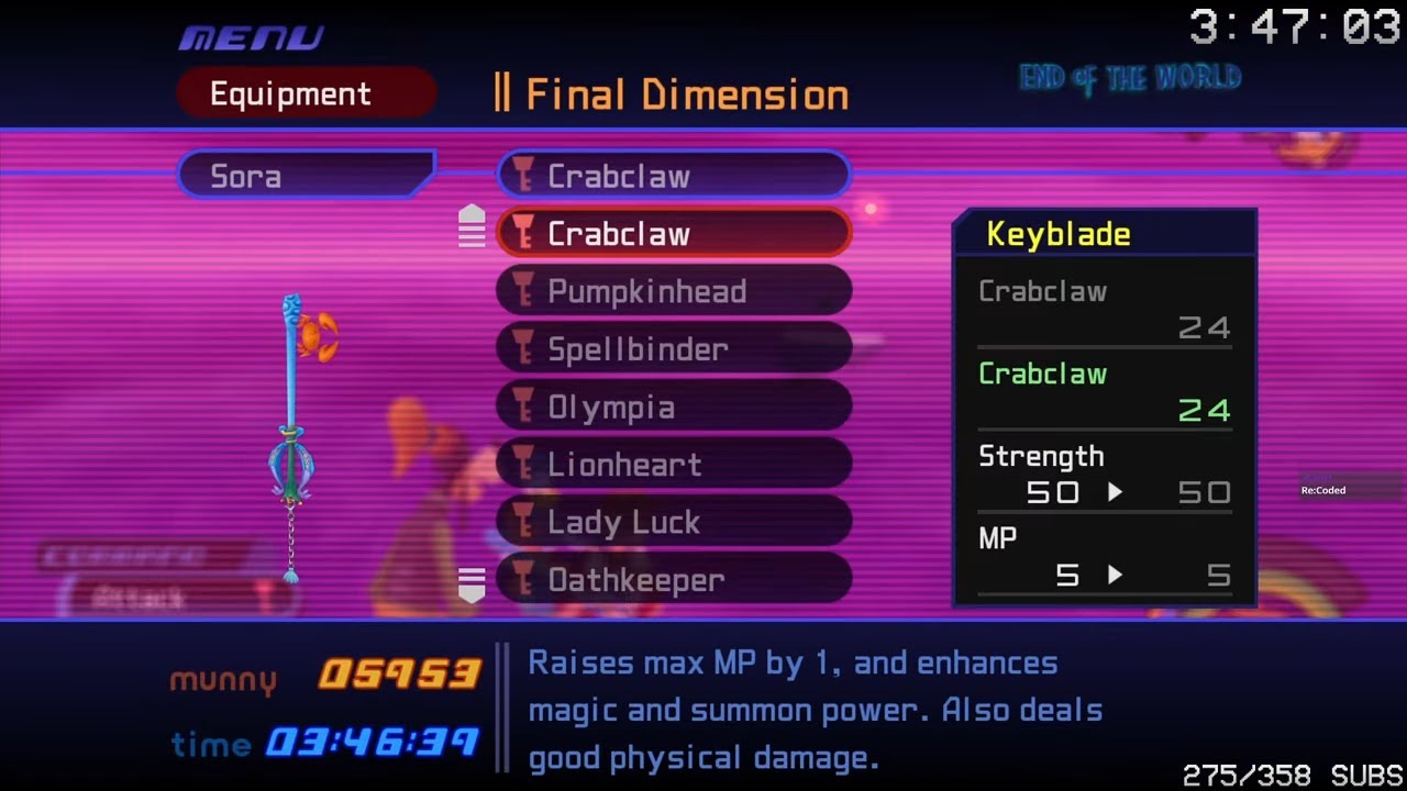 KH1 Rando The Rare Crabclaw Seed YouTube