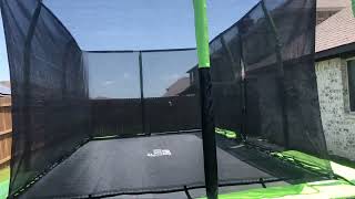 10 x 17 Mega trampoline assembly