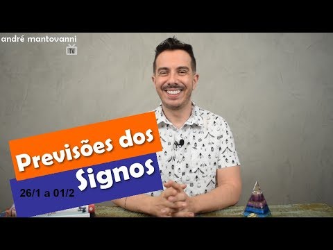 Horóscopo| Previsões dos Signos 26/1 a 01/2 André Mantovanni