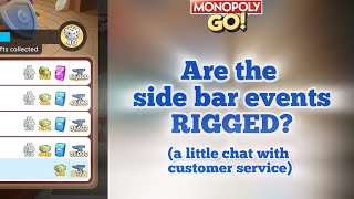 Side bar points high How to get them lower & my chat with customer service about it! #monopolygo