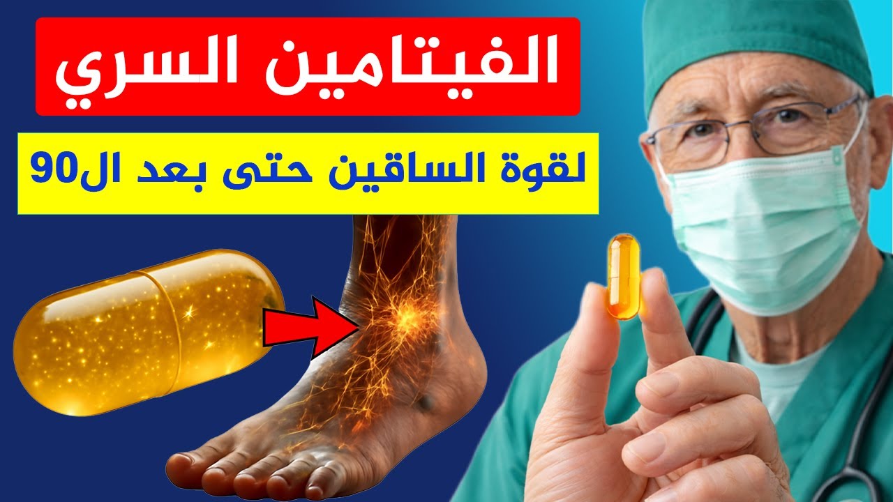 أقوى 3 فيتامينات لاستعادة قوة الساقين حتى بعد سن ال90