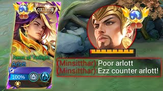 HOW TO DEAL WITH MINSITTHAR IN EXP LANE!? | ARLOTT VS MINSITTAR - MLBB
