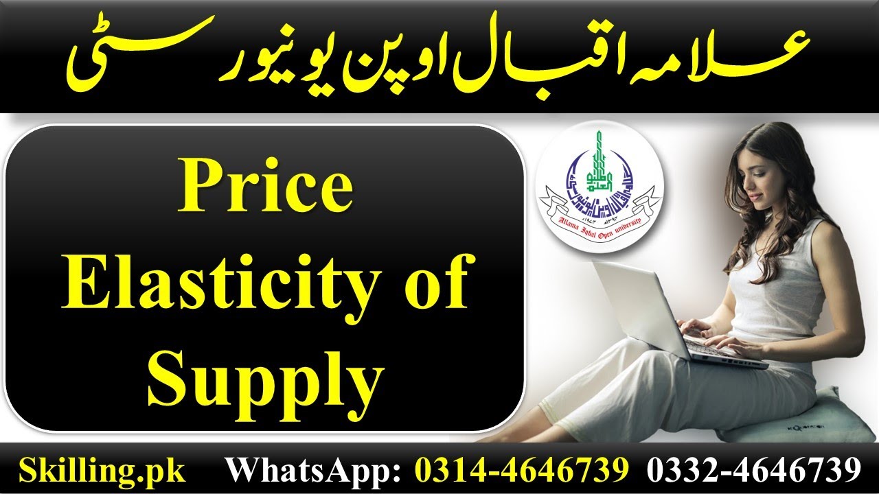 Price Elasticity of Supply YouTube